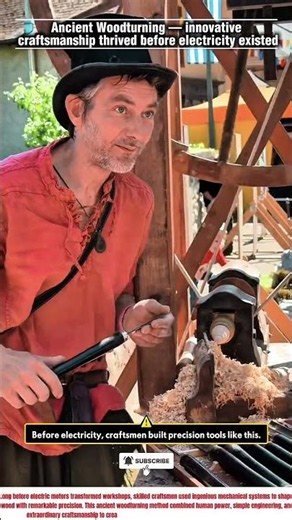 Ancient Woodturning — innovative craftsmanship thrived before electricity existed