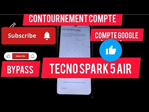 Voici comment déverrouiller le compte Google schéma code pin mot de passe dun tecno Spark 5 air