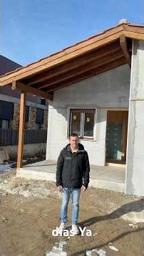 This is how the interior of this wooden house is coming along 🪵✨Wood cladding and PVC joinery.