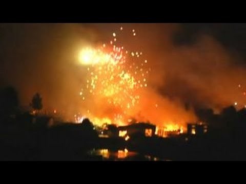 Explosion at fireworks factory leaves at least three dead