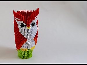 How to make a 3D origami owl