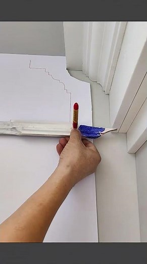 How to create clean patterns at the junction of floor and wall #renovation #DIYprojects #homedecor