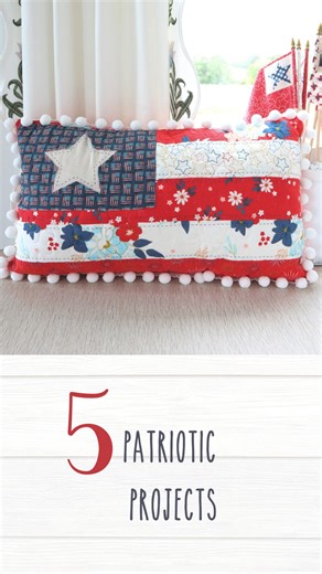 1.4K views · 15 reactions | 5 Patriotic Projects for your summer sewing list 1. Liberty Flag Free Pillow Pattern 2. Land that I Love Cross Stitch Pattern 3. American Vintage Free Panel Pattern 4. Heartland Quilt Pattern 5. Vintage Stars Quilt Pattern | Flamingo Toes | Facebook