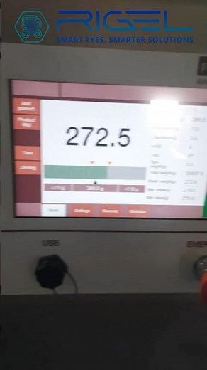 RIGEL' S HIGH PRECISION ONLINE CHECKWEIGHER FOR INDUSTRIAL APPLICATIONS #machine#checkweigher#