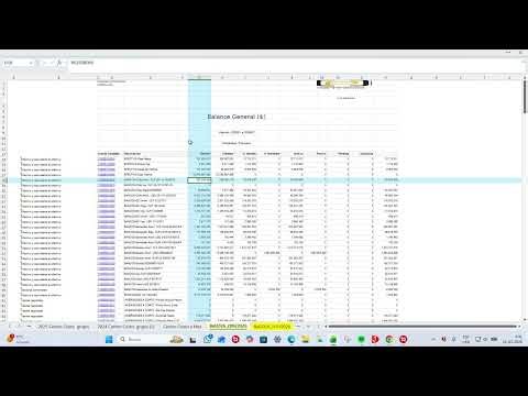 EXCEL How to work better in a Balance Sheet Excel Format