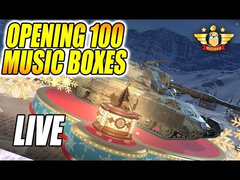 LIVE 100 MUSIC BOX OPENING EVENT WORLD OF TANKS BLITZ!