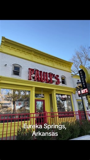 Lunch at Pauly’s in Eureka Springs, Arkansas: delicious burgers and fries! They also have coffees and pastries. The gelatos looked good. We have to go back! Yum! #eurekaspringsarkansas #paulys #foodietiktok #arkansas #arkansascheck