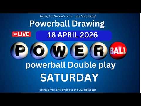 Powerball drawing live Results 18 Apr 2026 | powerball drawing live today