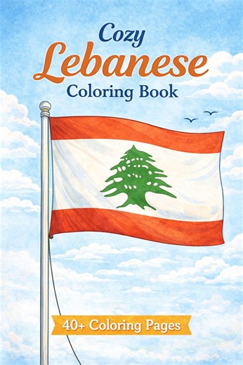 Lebanon Coloring Book, Travel Scenes, Cozy Nostalgic Art (digital Download) - Etsy
