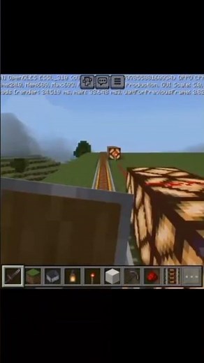 #minecraft automatic railway track 🚉........