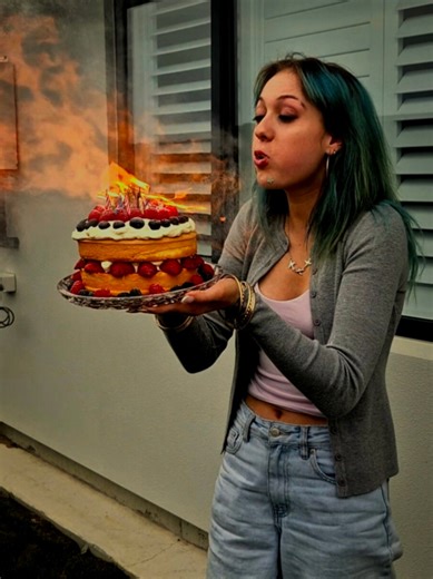 Flame Birthday Cake Experiment: Emma Carter's 18th