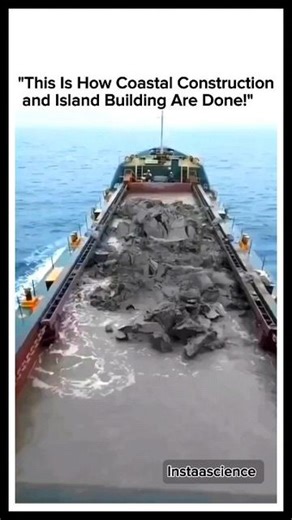 Explaining How | Have you Ever wondered how we create islands or protect coastlines? It all starts with specialized vessels like this split hopper barge.... | Instagram