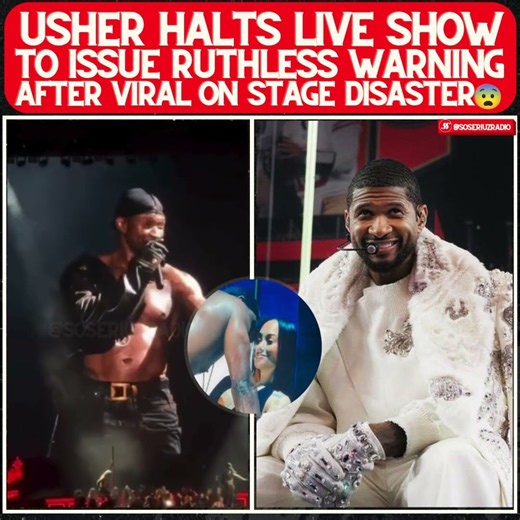 "DON'T COME UP HERE" Usher Calls Out Fan After Awakward Viral Stage Moment! 😧