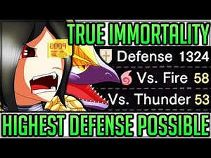 Highest Defense Possible - Literally Unkillable Build - 95% Damage Reduction - Monster Hunter World!