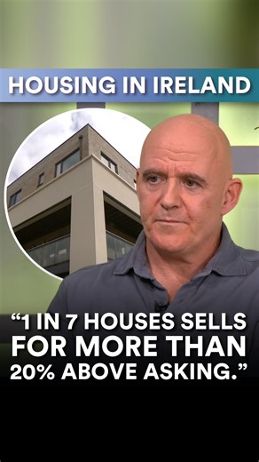 54K views · 438 reactions | "1 in 7 houses sells for more than 20% above asking." Conor Pope explains why buyers are struggling in Ireland’s housing market. From bidding wars to homes selling far above asking prices, he breaks down the frustrations first-time buyers face today #SixVMTV | The Six O'Clock Show | Facebook