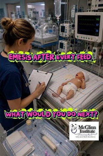 Emesis after every feed. What would you do next? #emesis #vomiting #baby #feedingintolerance #nicu
