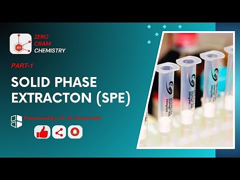 Solid Phase Extraction Part-1 | Analytical Separations | Solvent Extraction | SPE | ZCC