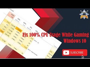 How To Fix 100% CPU Usage While Gaming | Fix High CPU Usage Windows 10