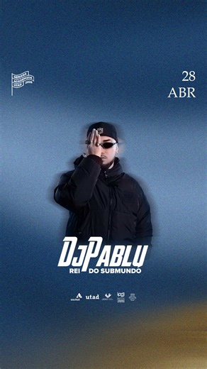A mais recente confirmação desta semana académica, o produtor musical que brilhará neste palco da semana académica. 🤩 Este artista promete transformar a tua noite numa explosão de ritmo. 🎵 Prepara a tua energia para este grande dia, porque o recinto não conseguirá conter tudo que aí vem! Eterniza a memória.