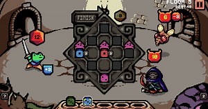 Play as a frog knight surviving on dice rolls in this smart, compact roguelike