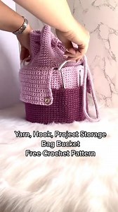7.4K views · 77 reactions | Treat your self to a new crochet project bag! 殺 FREE pattern --> https://www.nickishomemadecrafts.com/crochet-yarn-storage-bucket-pattern/ . . . . #crochetbag #crochetideas #crochetinspo #crochetallday | Crochet Patterns & Tutorials by Nicki's Homemade Crafts | Facebook