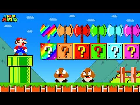Super Mario Bros. But Mario Owns More Custom Power Axes!