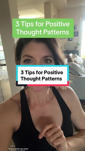 3 Tips to Relearn Positive Thought Patterns Over Negative Ones ✨ Follow for more tips Start learning how to rewire your brain to resolve your negative thinking & restore more positive thinking and optimism. Your brain is capable of rewiring neural networks to make more positive associations and connections to minimize your reactions to triggers, so that you feel more balanced, peaceful and confident. You don’t have to live with your habitual negative and toxic thinking forever. I consistently he
