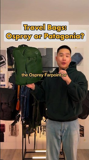 Which travel bag? Osprey Farpoint or Patagonia blackhole?