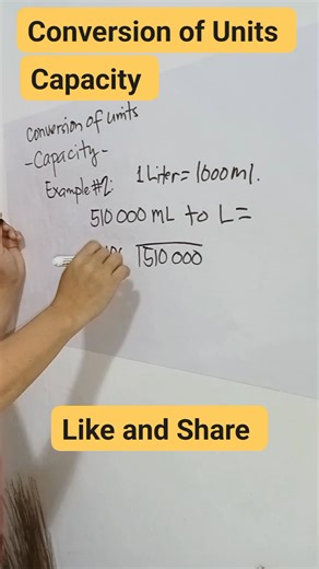 Conversion of Units... -Capacity... #mathtutor #mathgrade4 #mathskills #basicmathematics #conversion #mathisfun | Nelson Colase Clarito