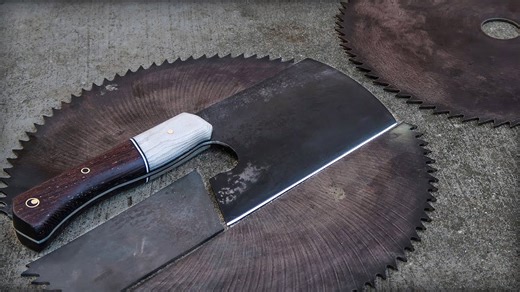 From Saw Blade To Knife | Cleaver