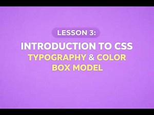 CSS Tutorial for Beginners Lesson 1 – Introduction to CSS, Typography, CSS selectors and Box model