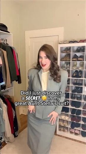 Vintage suit secret! Discovering weights in a 1940s suit