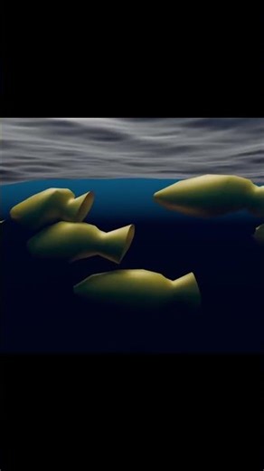 Fish in ocean blender test #blender