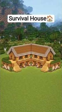 Minecraft Ultimate Survival House🏠 For Build and No Music #minecraft