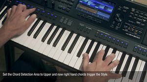 🎼Tutorial-Tuesday: By using the chord detection on your PSR-SX Workstation you can set the Chord Detection Area to “Upper” and now the right hand chords trigger the Style. This gives you the freedom of concentrating on the bass line on your left hand.🎹 | Yamaha Keyboards