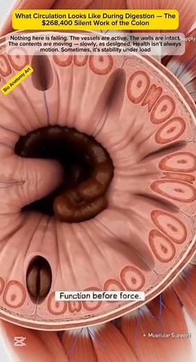 What Circulation Looks Like During Digestion — The $268,400 Silent Work of the Colon