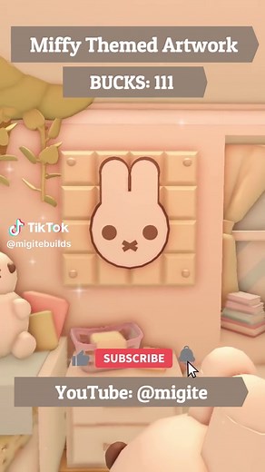 Miffy Themed Speed Build in Roblox Adopt Me!
