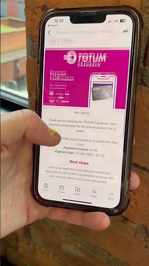 TOTUM Cashback virtual pre-pay card