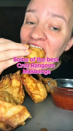 Delicious Crab Rangoon Mukbang Eating Show