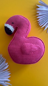 Flamingo Pop Pillow by @crochetedit_uk 囹 | I Like Crochet | Facebook