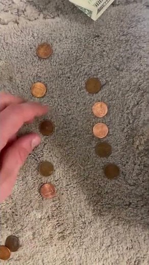 Piaget Preoperational Stage - conservation task with pennies - Four year old child