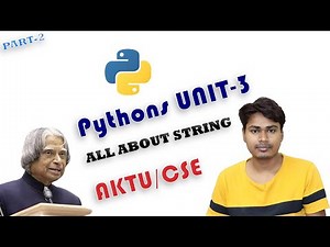 PYTHON PROGRAMMING AKTU UNIT 3 CSE 4TH SEMESTER | Python Programming SyllybusWise Part 2