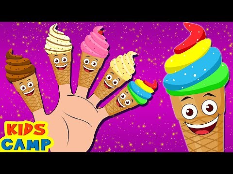 Finger Family Song with Ice Cream + More Nursery Rhymes And Kids Songs by KidsCamp