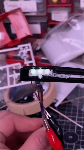 Testing LEDs in the gauge cluster 1968 #pontiac #gto #modelcar #musclecar #leds