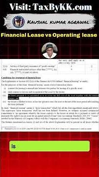 Financial vs Operating Lease: The 4 Key Rules! | #FinancialLease #OperatingLease #Finance #gst