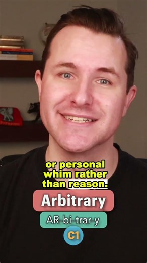 Arbitrary Meaning, Pronunciation and Example Sentence