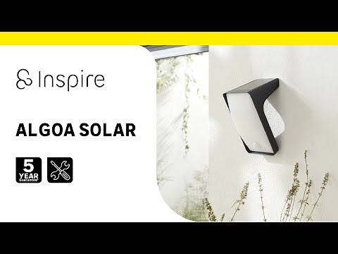 Install and use your ALGOA SOLAR INSPIRE lighting