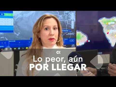 Rosa Dávila indicates that the worst of the storm will arrive in the early hours of the morning.