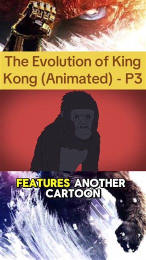 The Evolution of King Kong (Animated) - P3 #cartoon #kingkong #kong #viral #animated