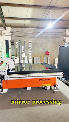mirror cutting loading #glass #factory #mirror #cnc#machine